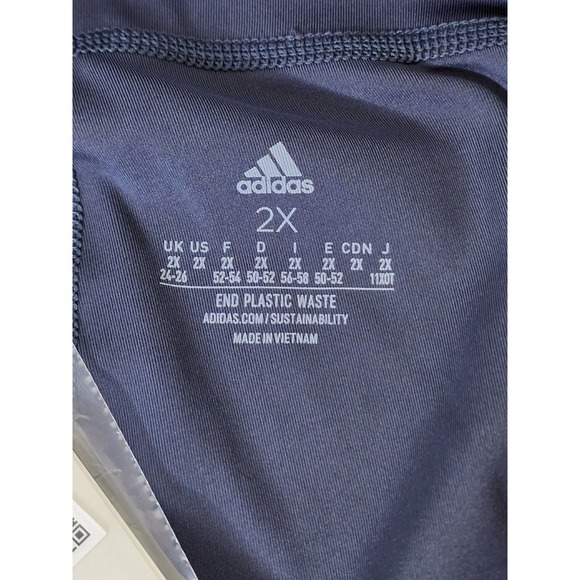 ADIDAS Women's Size 2X Aeroready 7/8 Style Tight Fit High Rise Leggings Gray - Picture 16 of 16